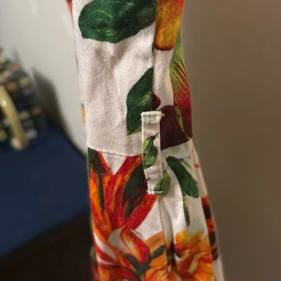 Hearts & Roses H&R women's tropical flower dress sweetheart neck size 10 - Picture 7 of 9